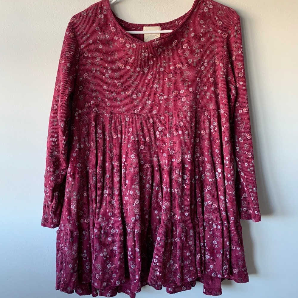 Francesca's Harper Heritage Small Floral Tunic Dress